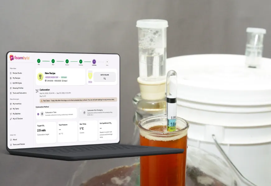 Cost estimation and brewery production growth tools in Foambyte